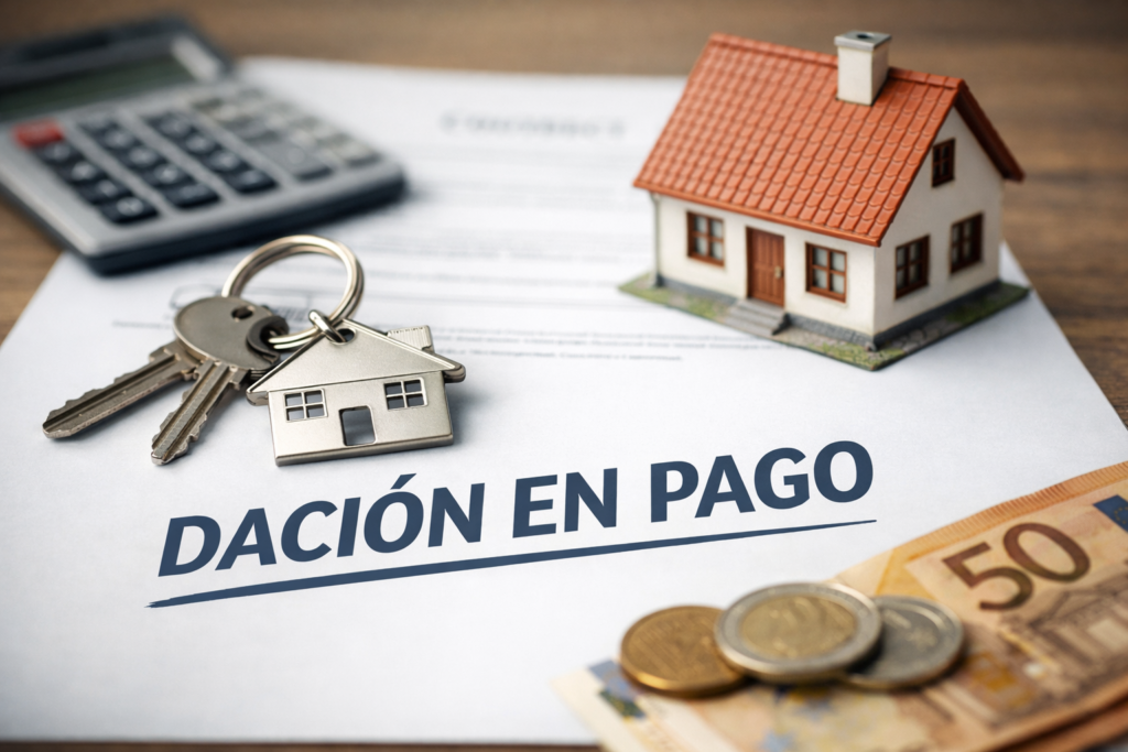 Dación en pago de vivienda para cancelar deuda hipotecaria